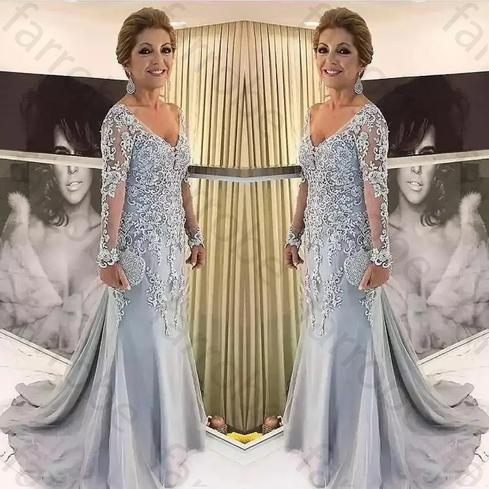 Beading - Customized Mermaid Mother Bride Dress Long