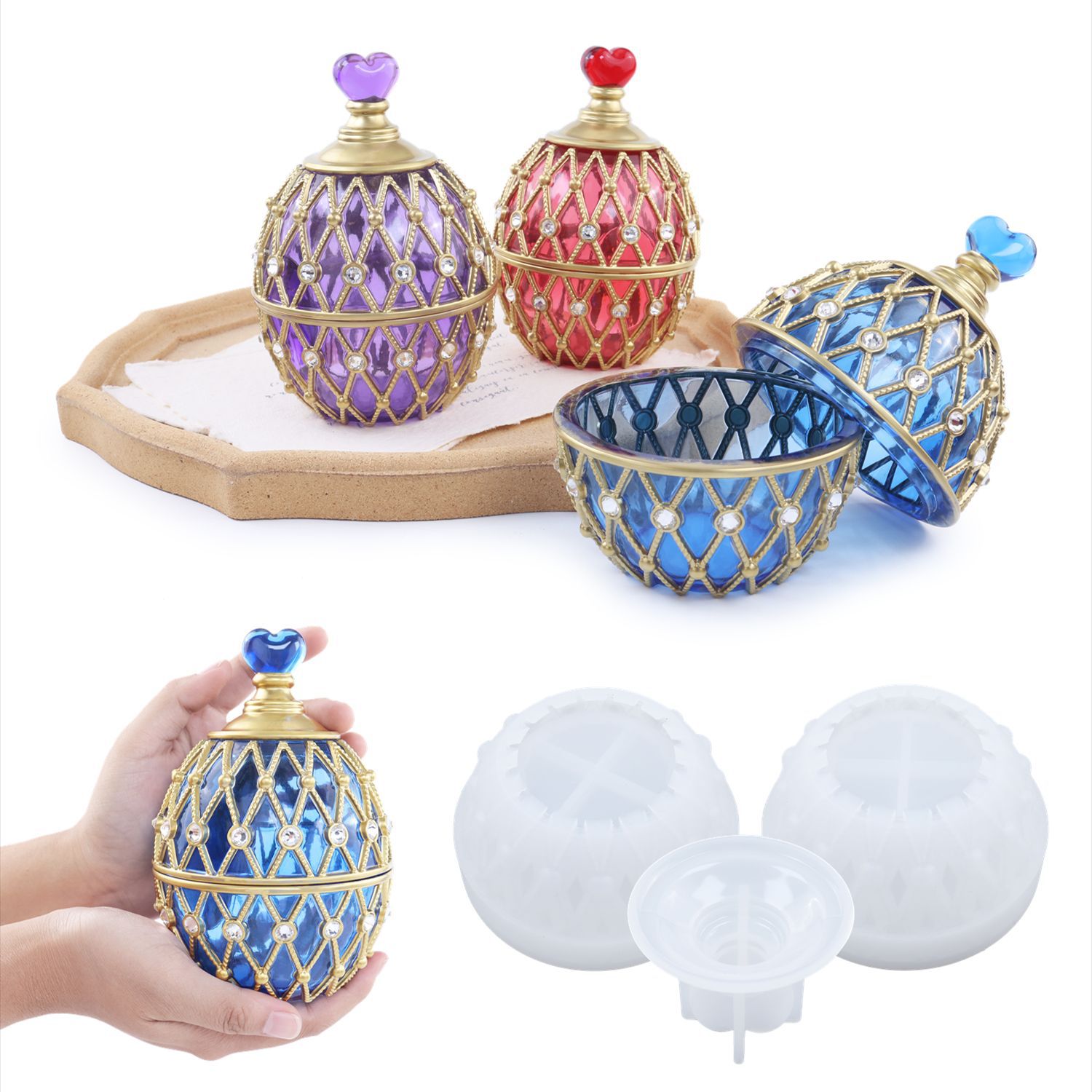 Silicone Epoxy Resin Molds Set - Hai Phong Cách Bộ DIY Pha