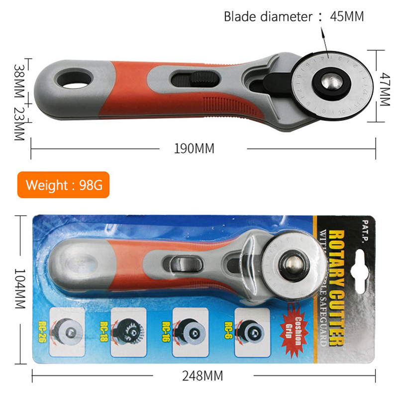 Leather Craft Cutter 45mm Rota - đánh giá và giá Rotary Cutter For Fabric 45Mm
