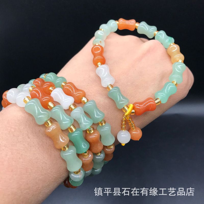Natural Aventurine Bamboo , Go - đánh giá và giá Beading