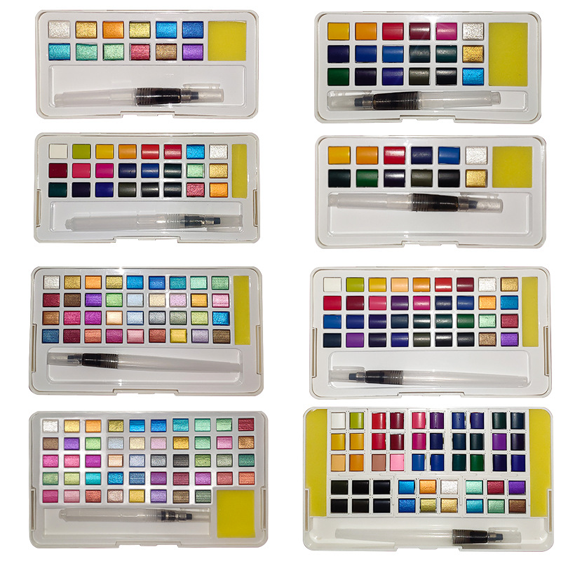 Solid Watercolor Paint Set Gli - đánh giá và giá Watercolor Paint Set Solid Pigment