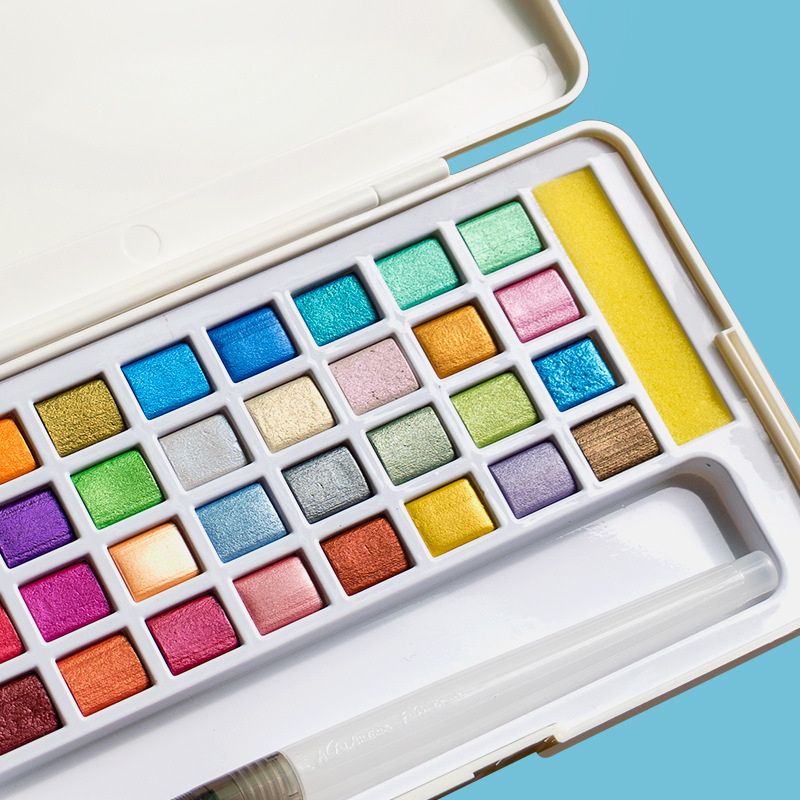 Solid Watercolor Paint Set Gli - đánh giá và giá Watercolor Paint Set Solid Pigment