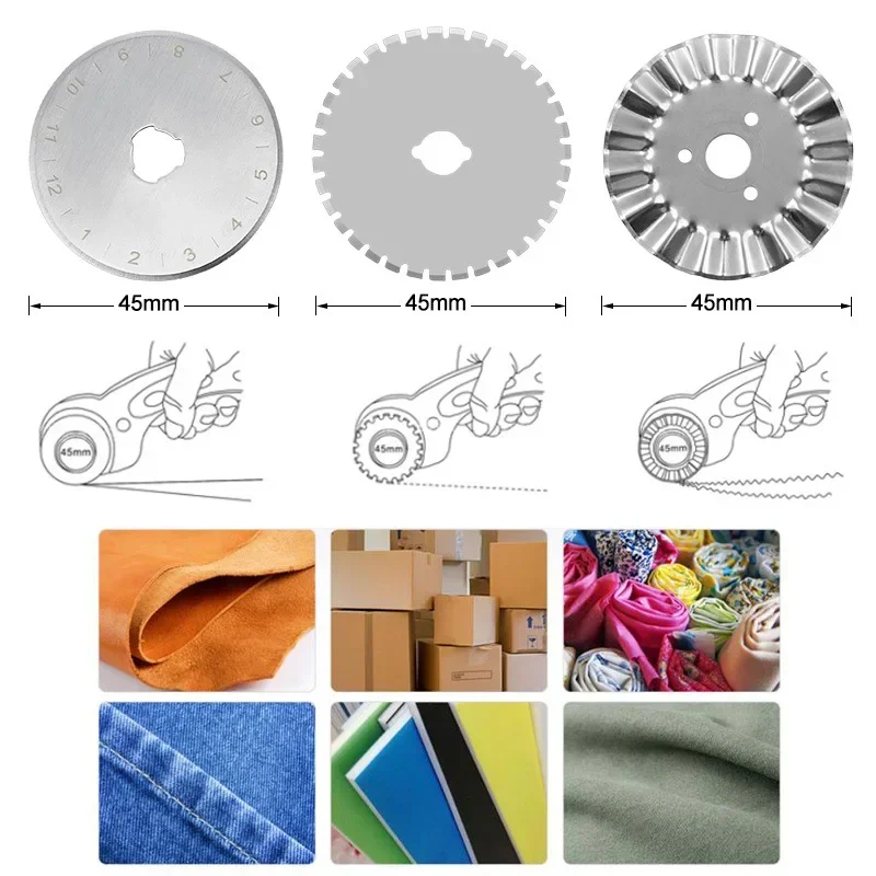 45MM Roller Wheel Knife Cloth  - đánh giá và giá Rotary Cutter For Fabric 45Mm