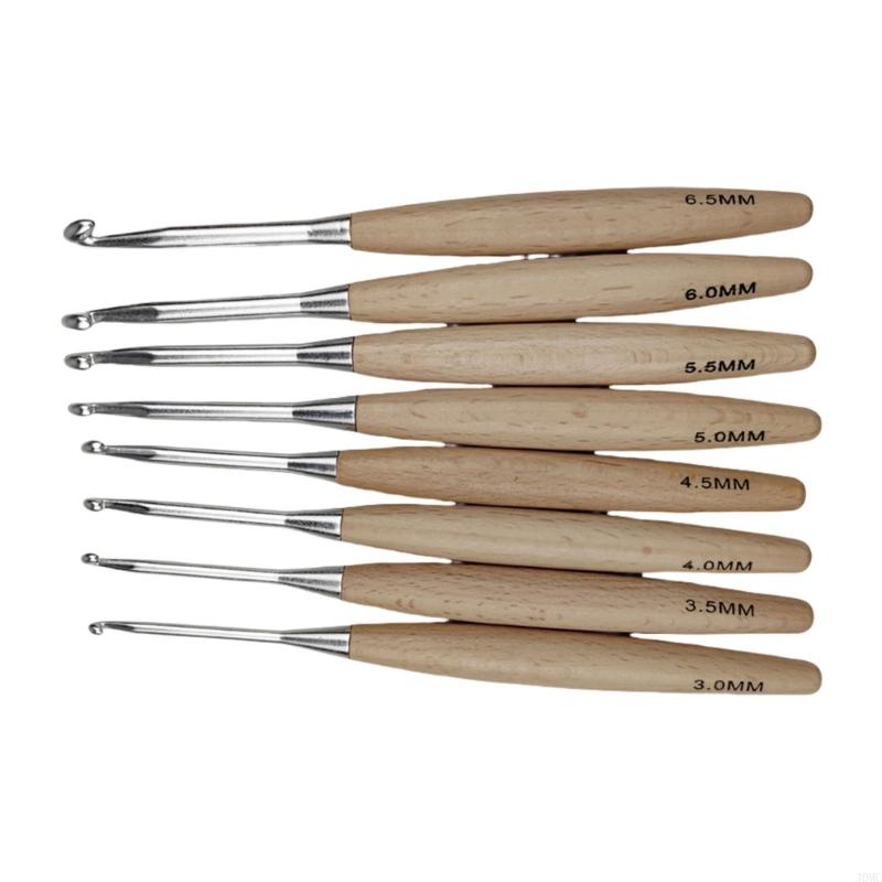 8 Chiếc Công Thái Móc Dành Cho - đánh giá và giá Wooden Crochet Hooks Ergonomic Handle