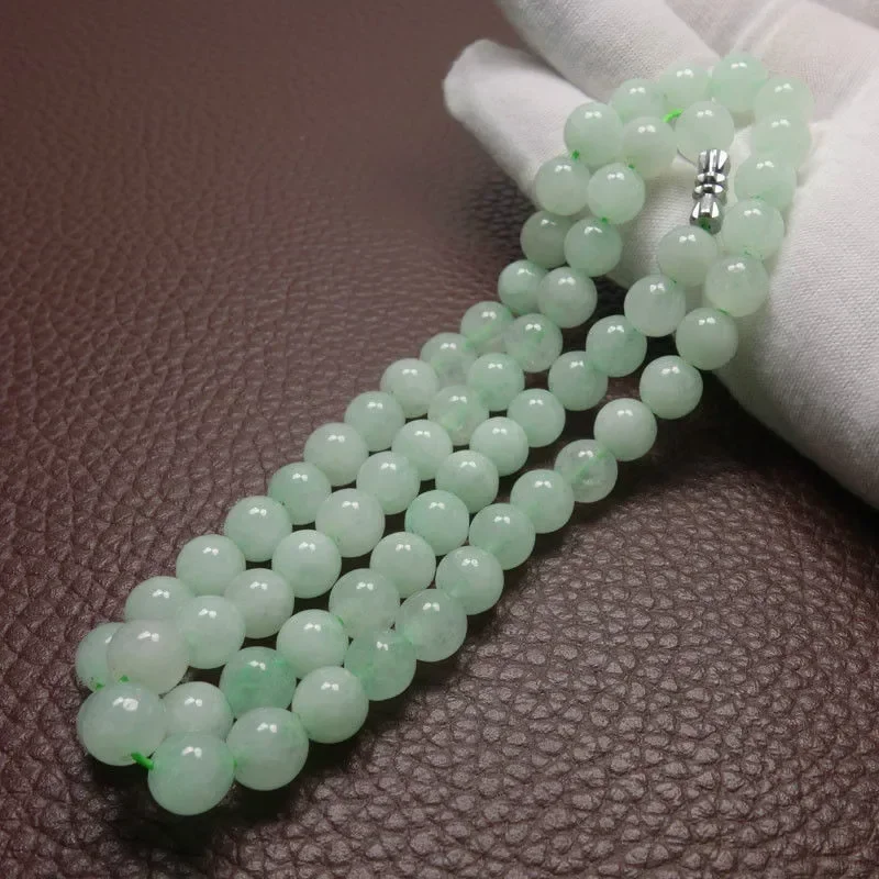 8-10Mm Xanh Lá Một Ngọc Lục Bả - đánh giá và giá Beading