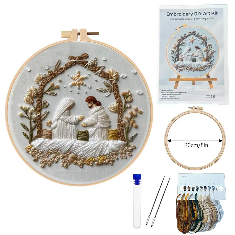 Jesus Birth Christmas Embroide - đánh giá và giá Cotton Embroidery Thread Skeins