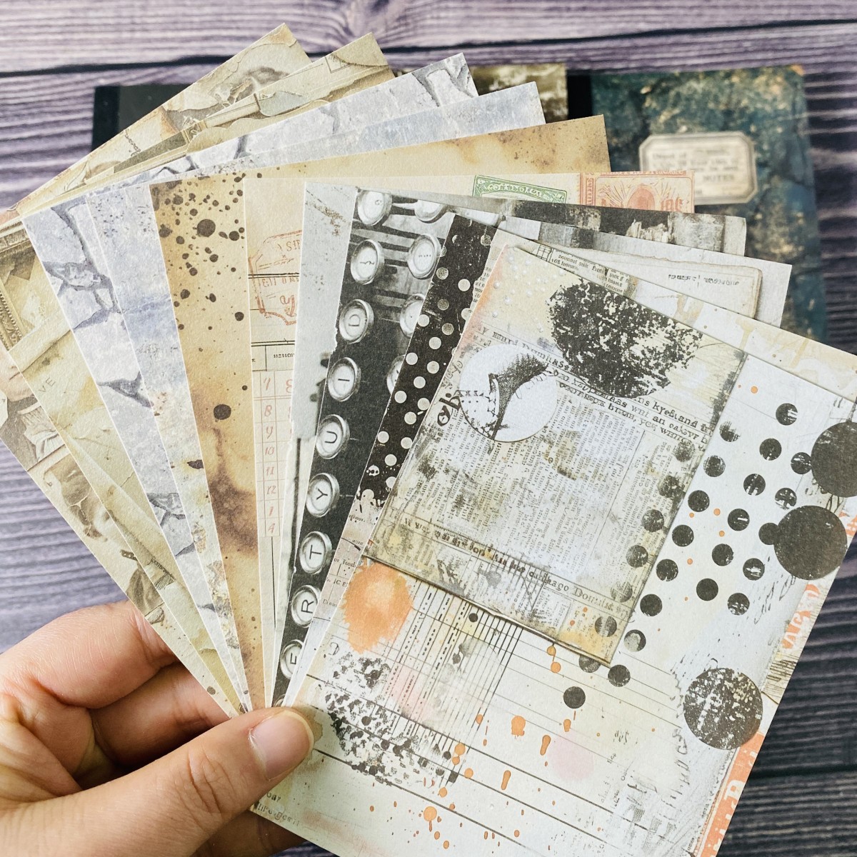 100sheets Vintage Scrapbook Pa - đánh giá và giá Vintage Junk Journal Scrapbooking Paper