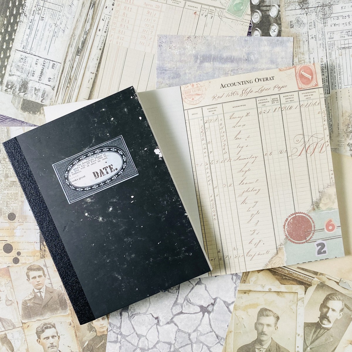 100sheets Vintage Scrapbook Pa - đánh giá và giá Vintage Junk Journal Scrapbooking Paper