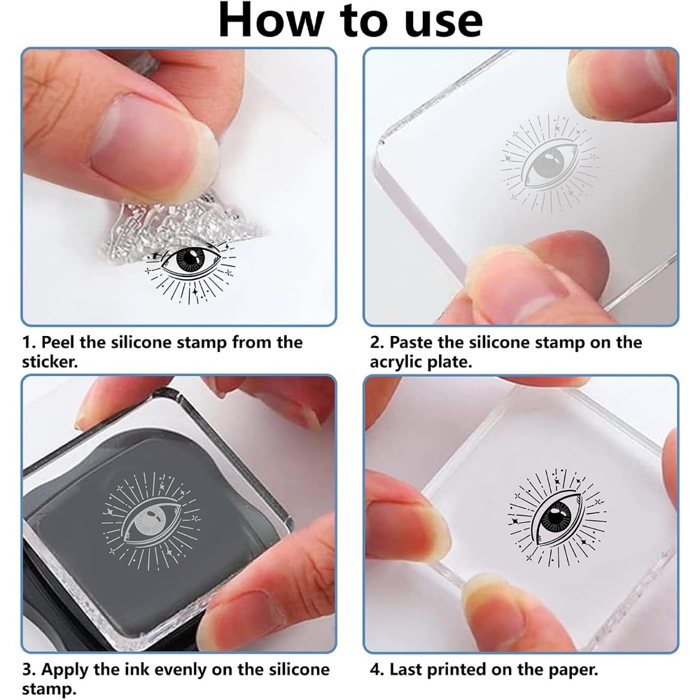 Moon Phase Crystal Rubber Stam - đánh giá và giá Clear Silicone Stamps For Card Making