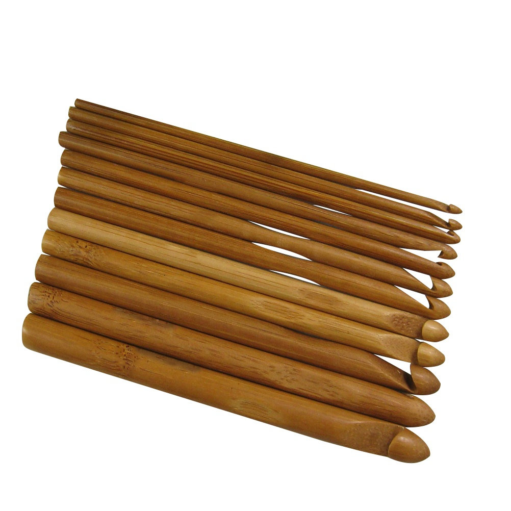 12Pcs Wood Knitting Needles Se - đánh giá và giá Wooden Crochet Hooks Ergonomic Handle